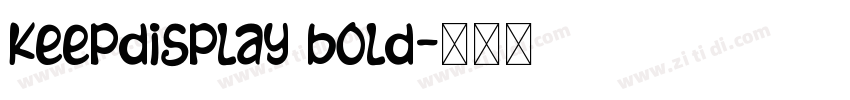 keepDisplay Bold字体转换